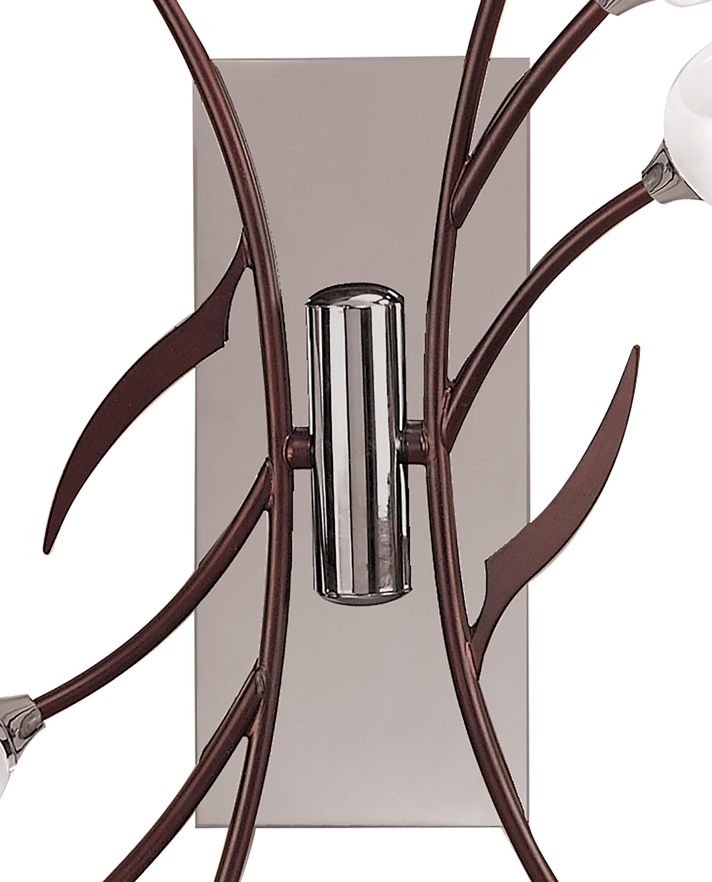 Holland Ceiling/Wall Switched 6 Light G9, Polished Chrome/Wenge by Mantra