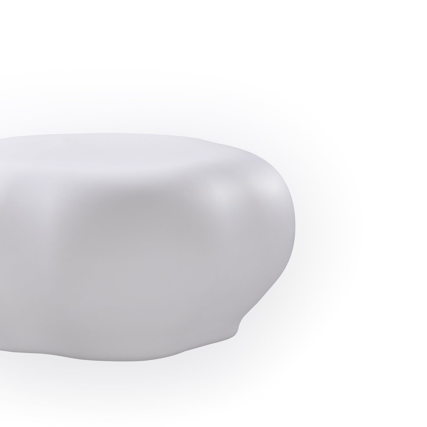 Huevo Stool 1 Light CFL Indoor, Opal White by Mantra