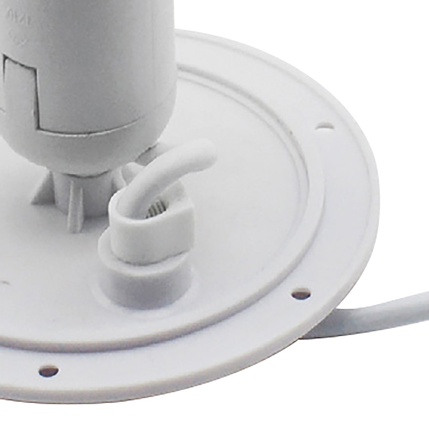 E27 Plate 1 Light CFL Indoor With Switch, White by Mantra