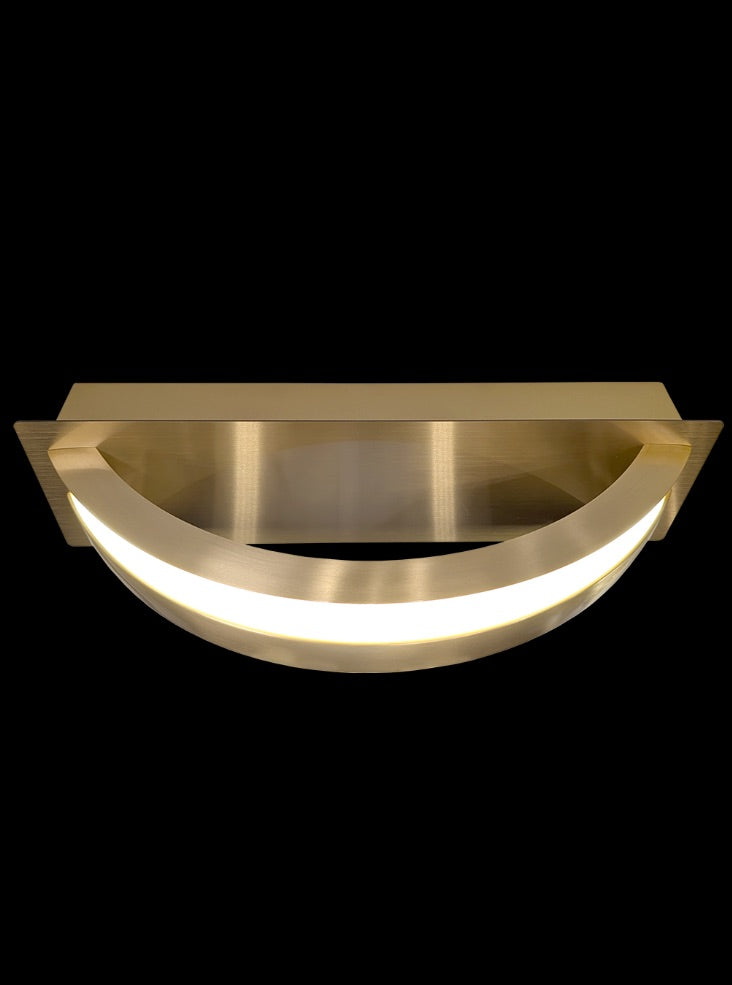 Eternity Satin Brass LED Wall Light