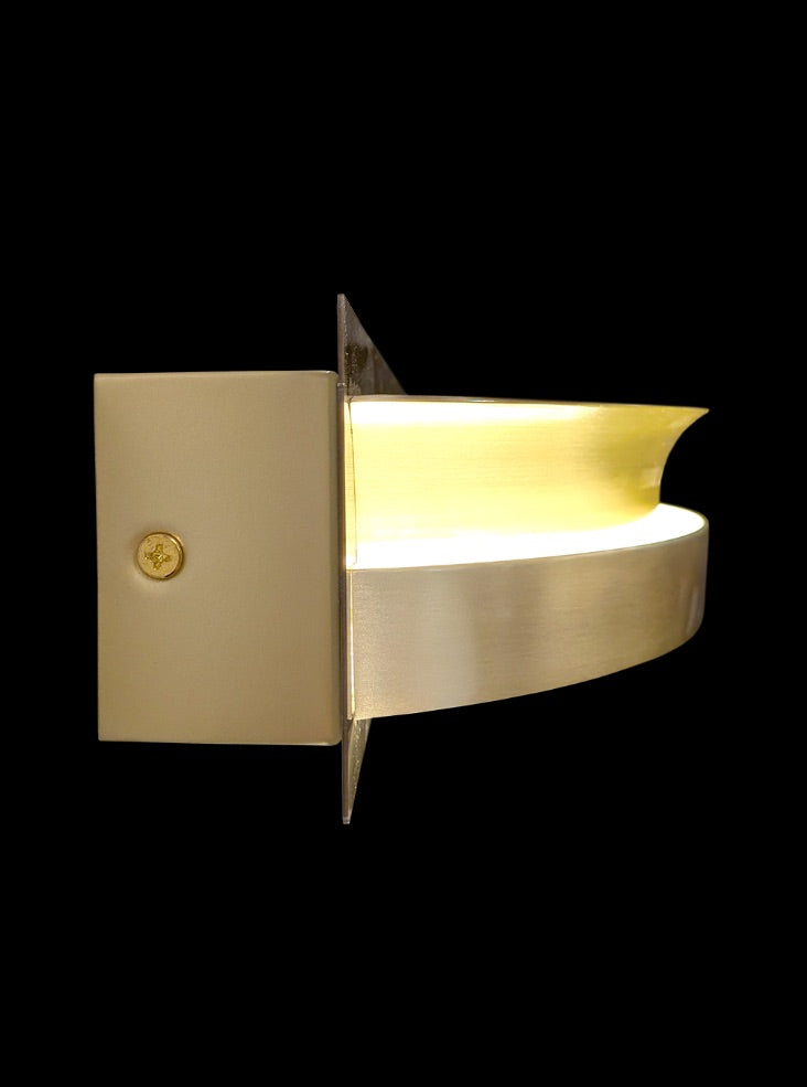 Eternity Satin Brass LED Wall Light