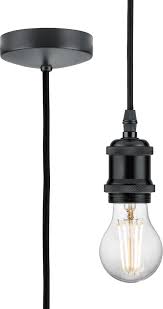 1.8m E27 Vintage Pendant Set - Anthracite - 8271LAT