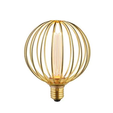 Globe Lamp - Gold Metal