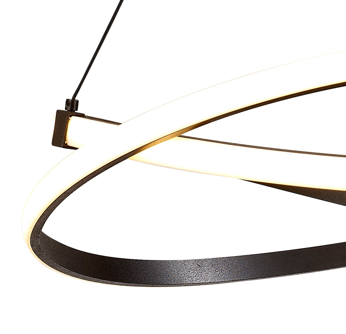 Infinity Pendant 42W LED 2800K, 3400lm, Brown Oxide/White Acrylic, 3yrs Warranty by Mantra