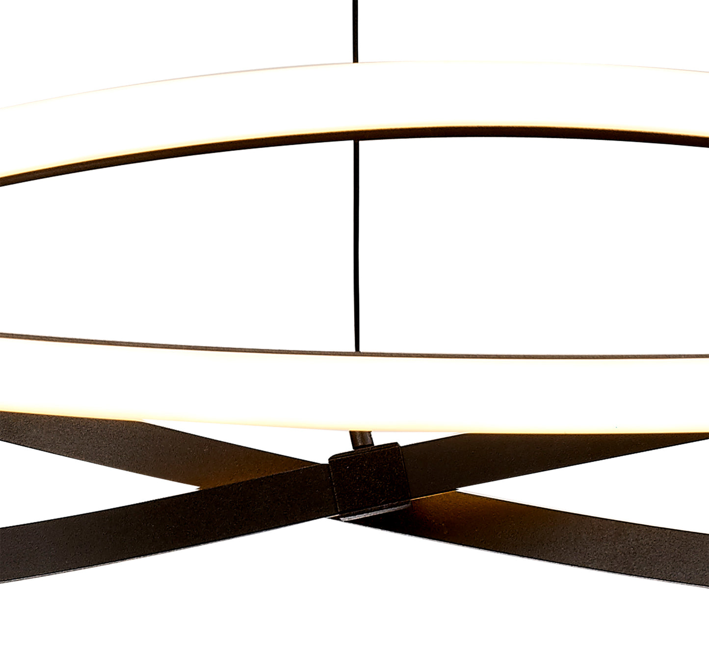 Infinity Pendant 42W LED 2800K, 3400lm, Brown Oxide/White Acrylic, 3yrs Warranty by Mantra