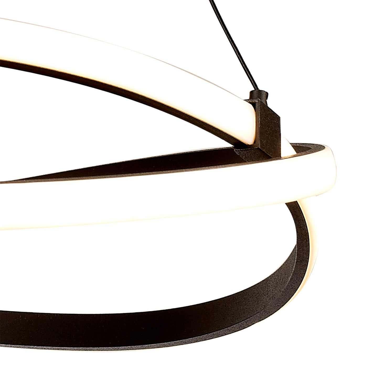 Infinity Pendant 42W LED 2800K, 3400lm, Brown Oxide/White Acrylic, 3yrs Warranty by Mantra