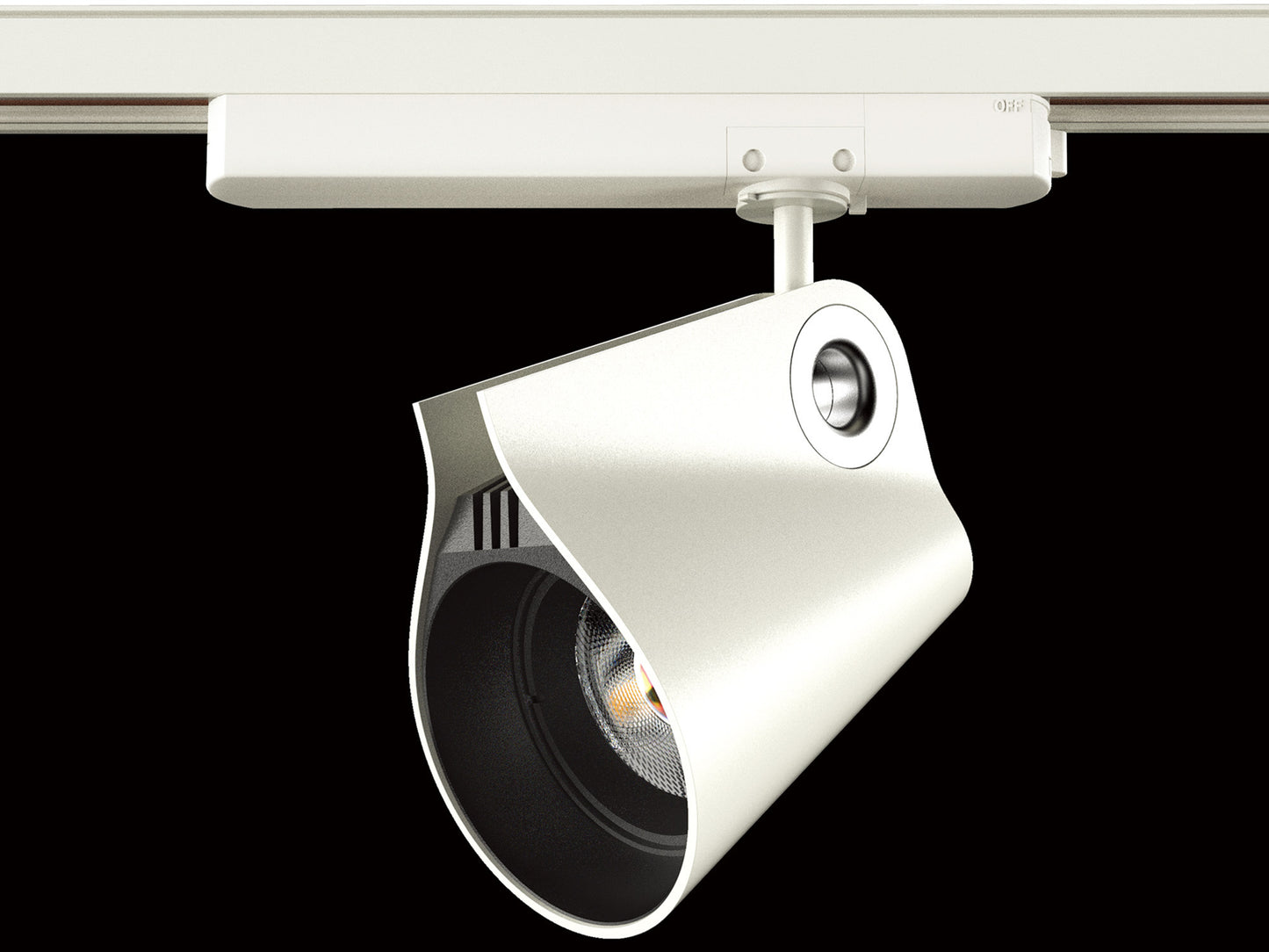 Ipsilon 1 Light Track Light 35W LED 3000K, 38º 3500lm, White, 5yrs Warranty by Mantra