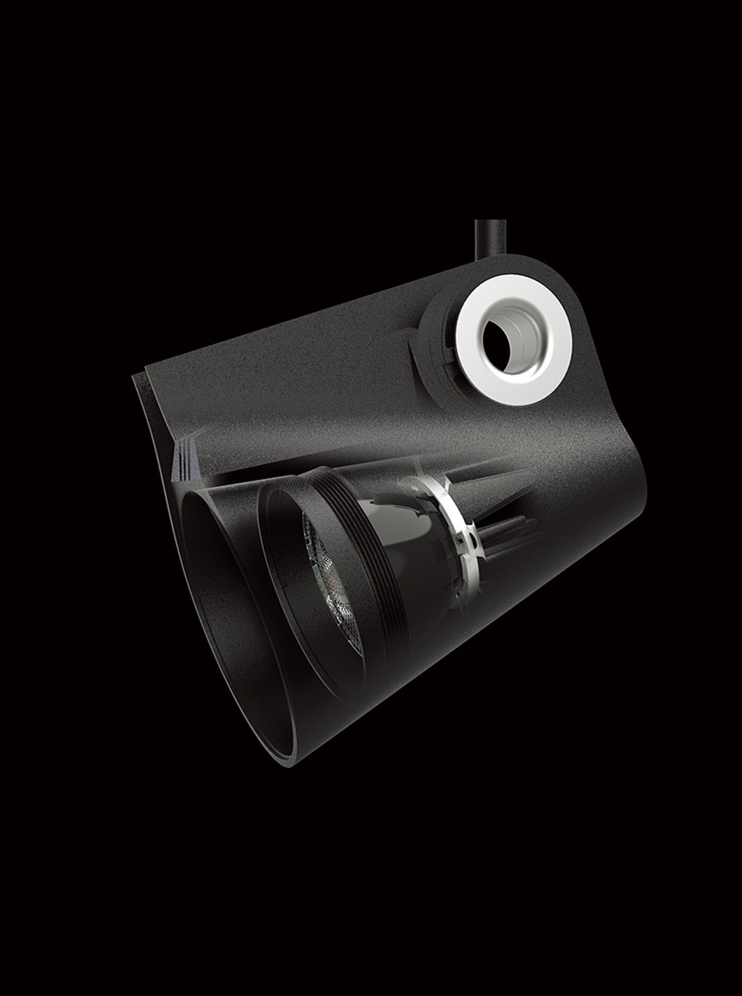 Ipsilon 1 Light Track Light 35W LED 3000K, 38º 3500lm, Black, 5yrs Warranty by Mantra