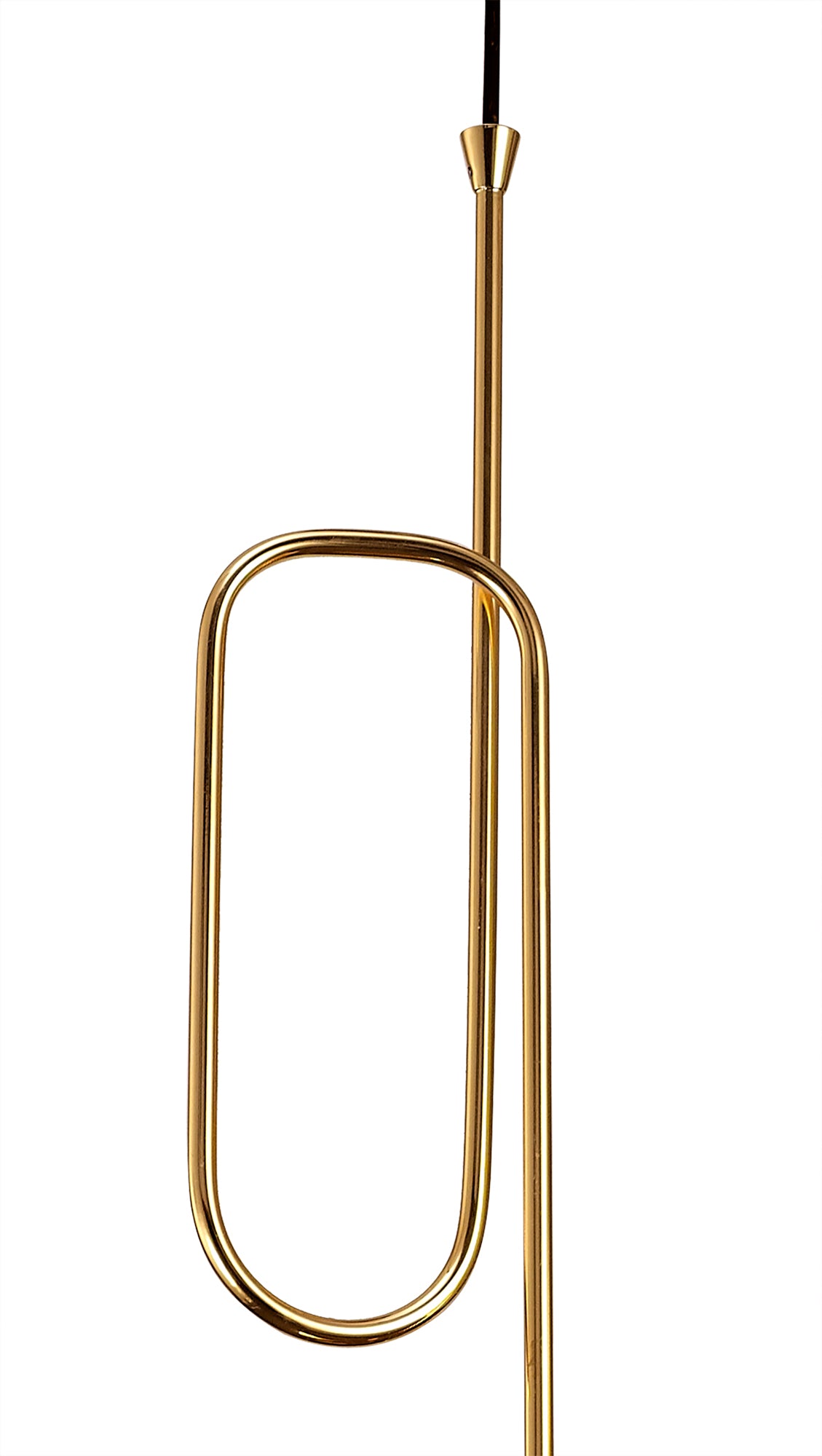 Jazz Pendant, 44cm Round, 3 x E27 (Max 20W), Polished Gold by Mantra