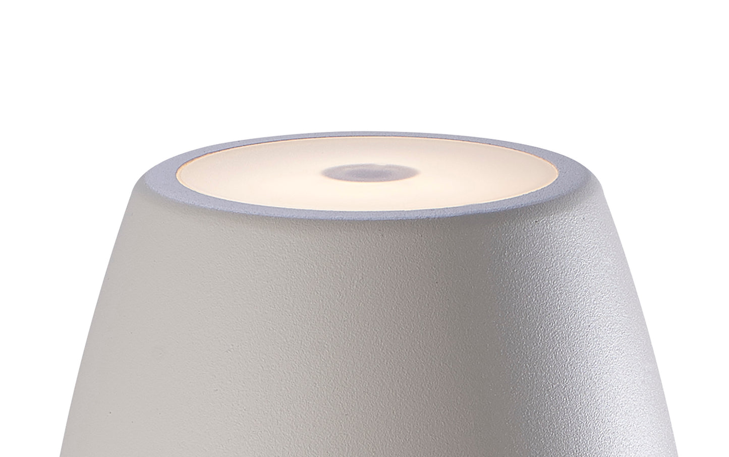 K3 Portable Battery Operated Lantern, 2W LED, 3000K, 155lm, IP54, USB Charging Cable Included, White, 3yrs Warranty by Mantra