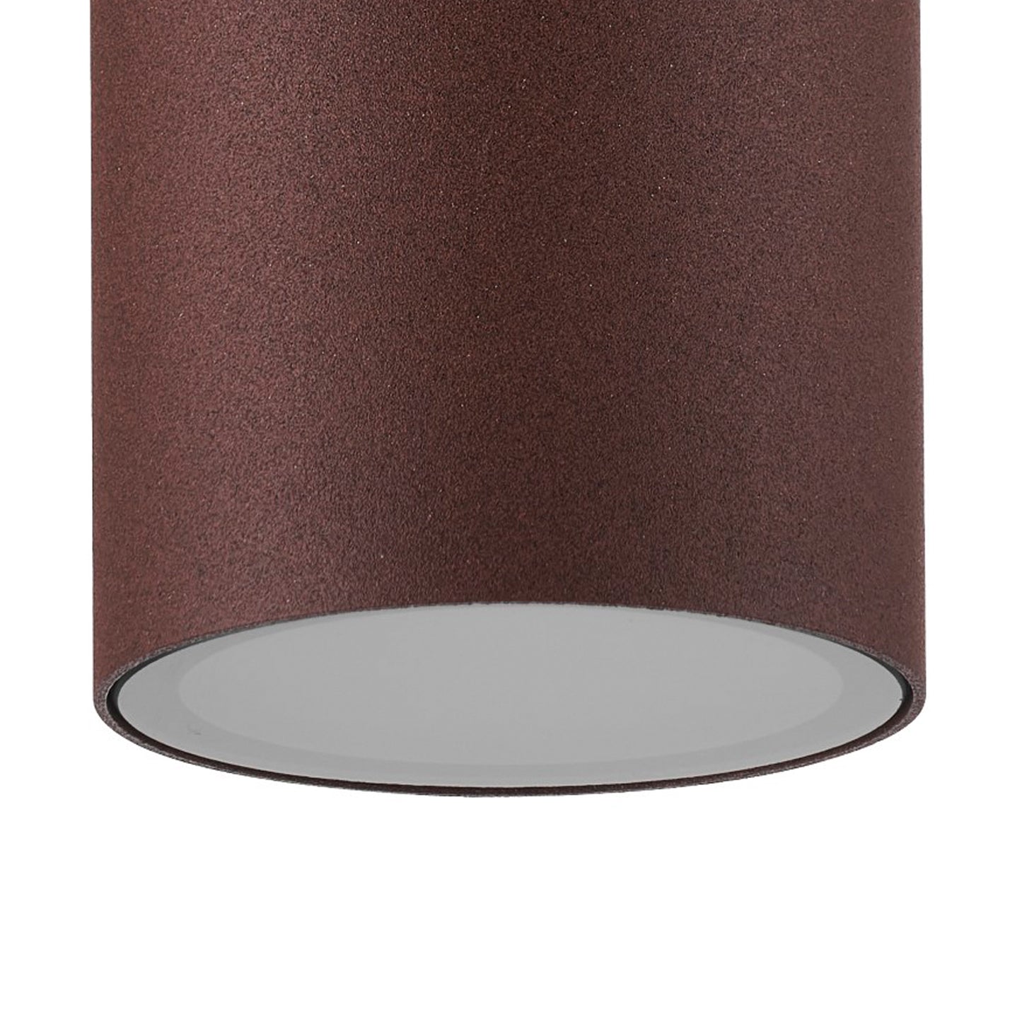 Kandanchu Short Round Ceiling Spotlight, 1 x GU10, IP54, Rust Brown, 2yrs Warranty by Mantra