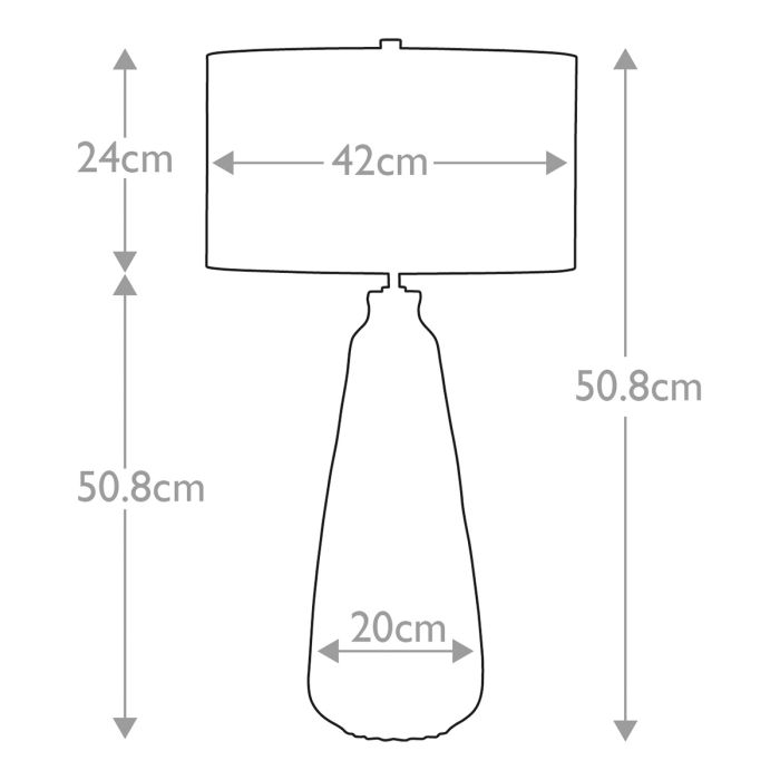 Kew 1 Light Table Lamp - Sage Green with White Shade