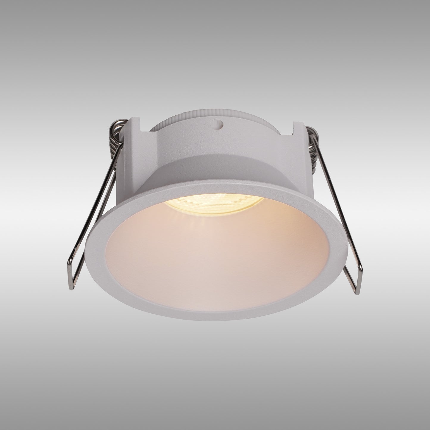 Kiel Recessed Spotlight 6.6cm, Slim 5mm Trim, 35mm GU10 (Max 8W), IP54, Cut Out 60mm, White by Mantra