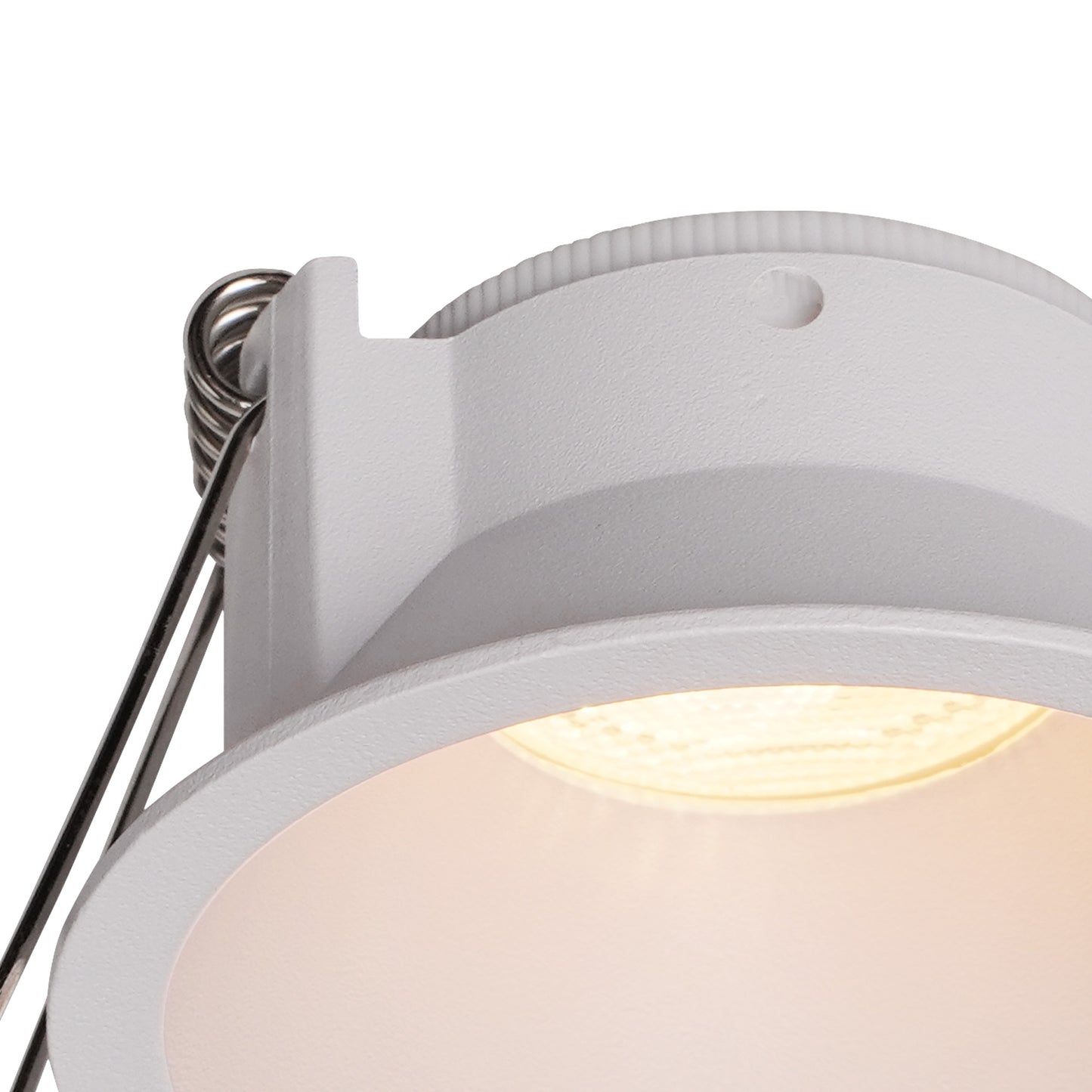 Kiel Recessed Spotlight 6.6cm, Slim 5mm Trim, 35mm GU10 (Max 8W), IP54, Cut Out 60mm, White by Mantra