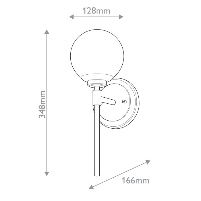 Benno 1 lt Wall Light - Champagne Bronze