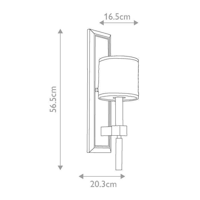 Celestial 1 Light Wall Light - Cambridge Bronze