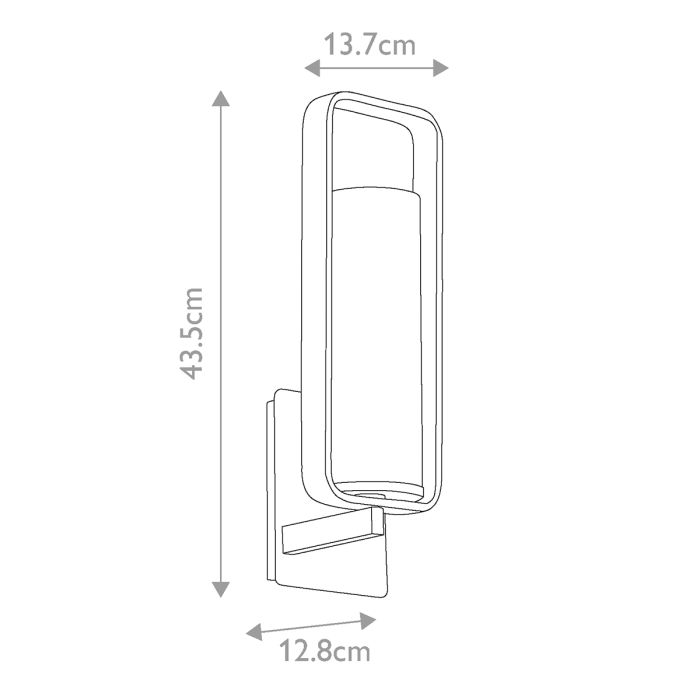 City Loft 1 Light Wall Light - Polished Nickel