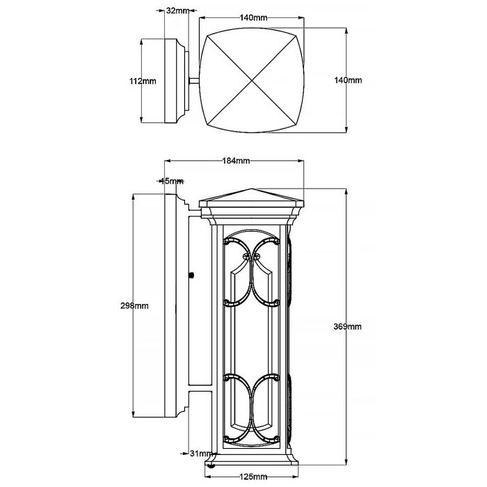 Franceasi 1 Light Small Wall Lantern - Olde Bronze