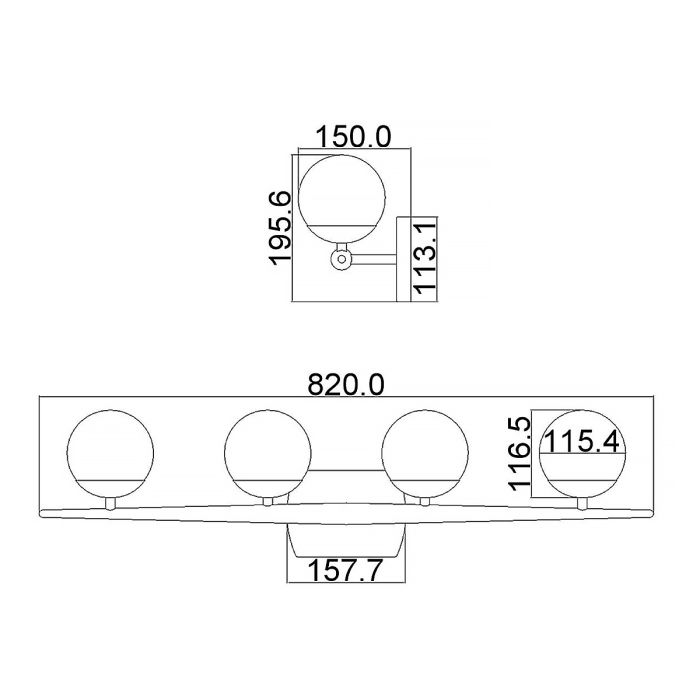 Jasper 4 Light Wall Light - Polished Chrome