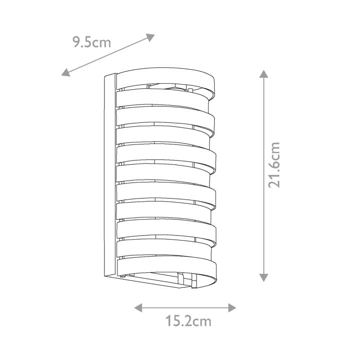 Roswell 1 Light Wall Light - Brushed Nickel