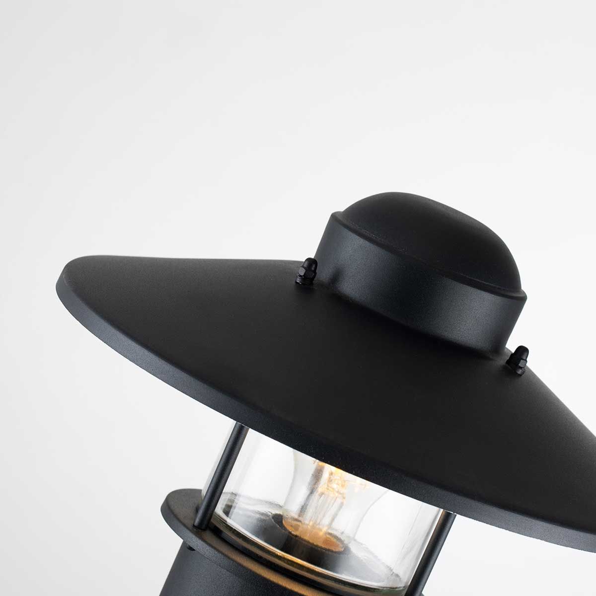 Klampenborg 1 Light Bollard – Black