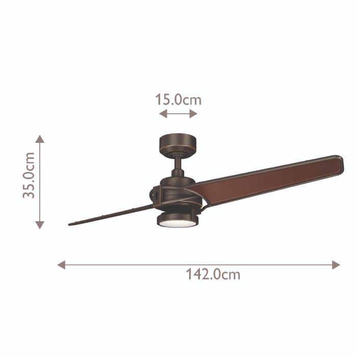 Xety - 56in / 142cm Fan - Olde Bronze