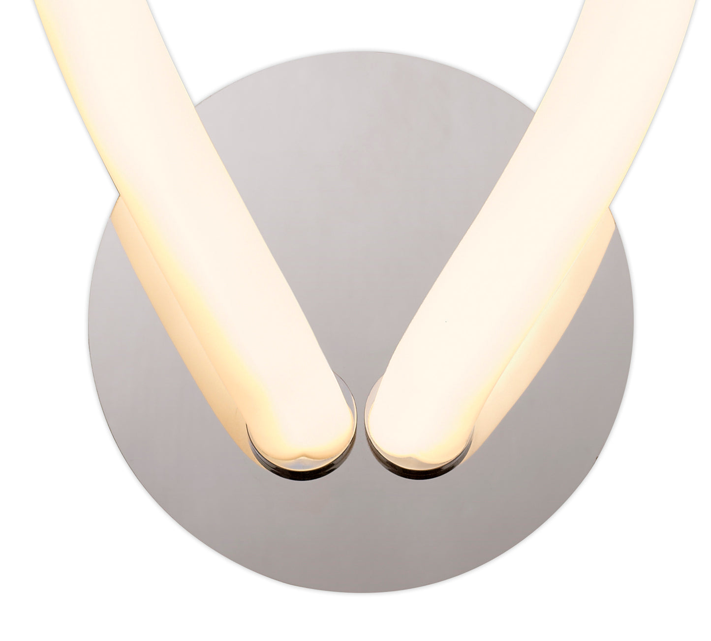 Knot II Switched Wall Lamp, 12W LED, 3000K, 900lm, IP20, Chrome, 3yrs Warranty by Mantra