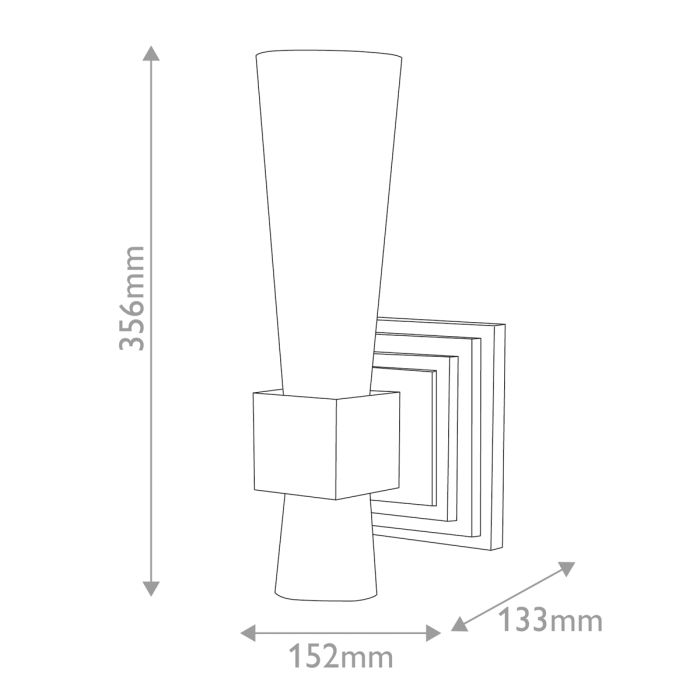 Kristy 1 lt Wall Light - Distressed Gold