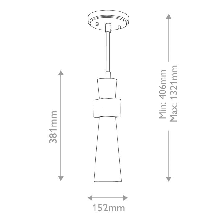 Kristy 1 lt Mini Pendant - Distressed Gold