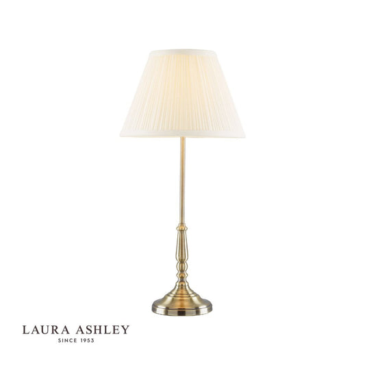 Laura Ashley Elliot Table Lamp Antique Brass With Shade