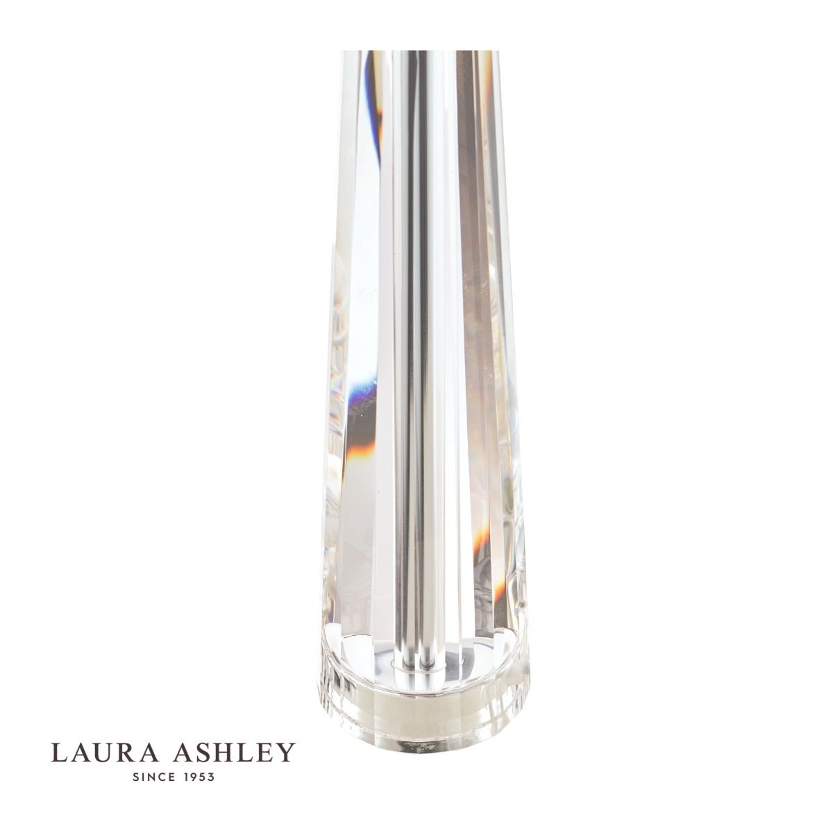Laura Ashley Blake Medium Table Lamp Crystal Polished Chrome Base Only