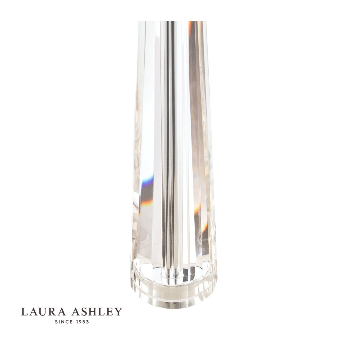 Laura Ashley Blake Large Table Lamp Crystal Polished Chrome Base Only