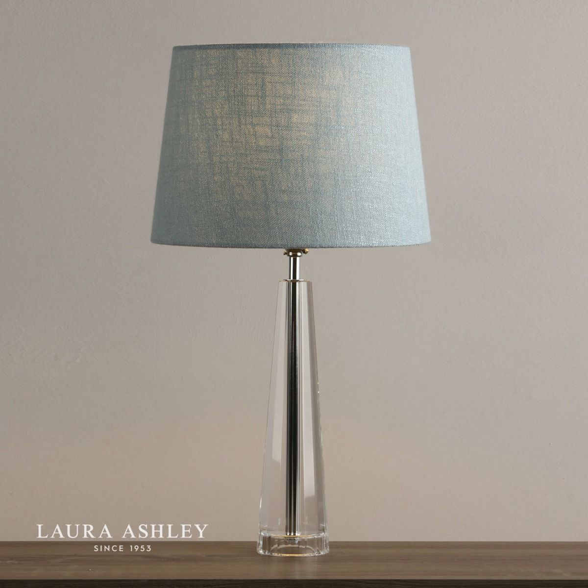 Laura Ashley Blake Large Table Lamp Crystal Polished Chrome Base Only