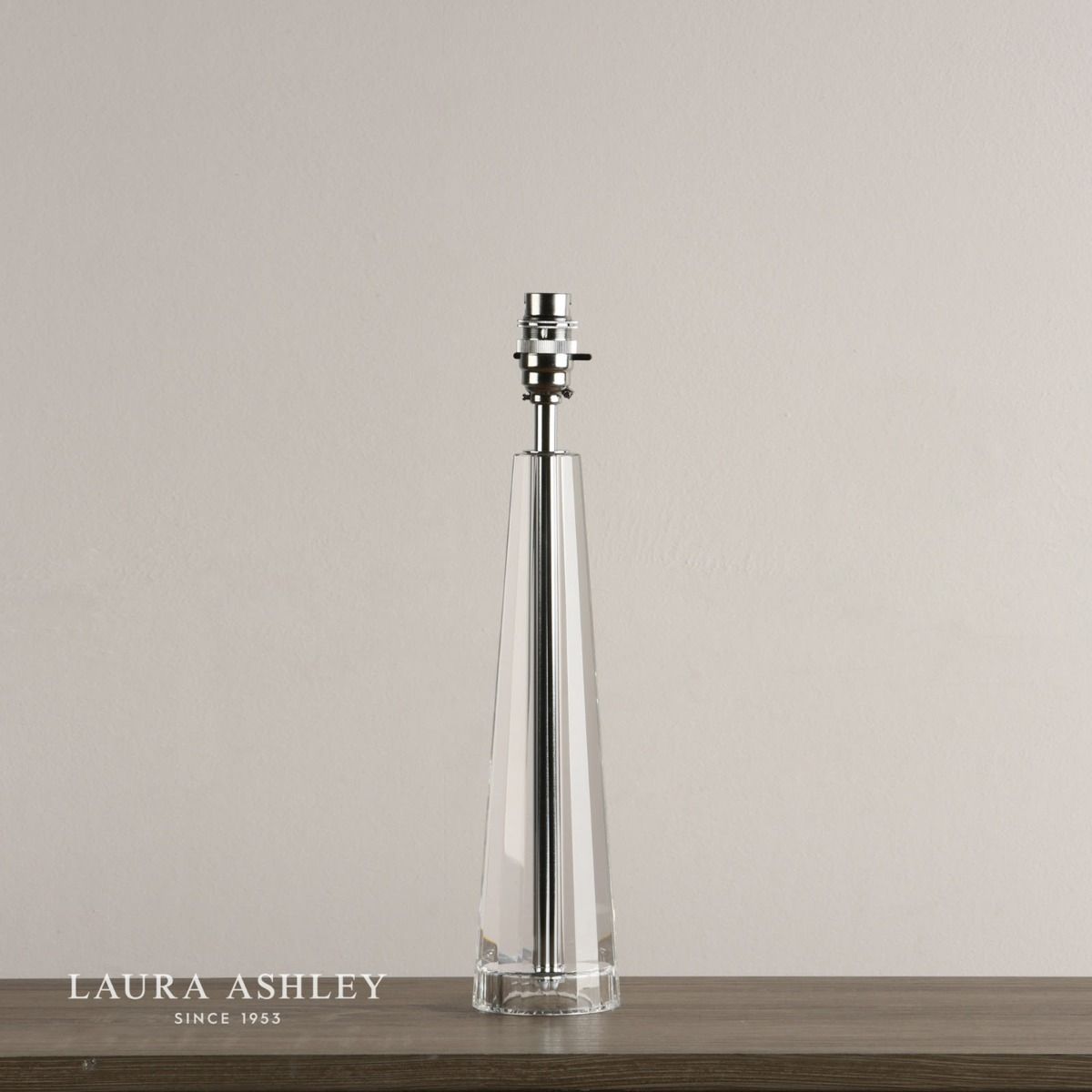Laura Ashley Blake Large Table Lamp Crystal Polished Chrome Base Only