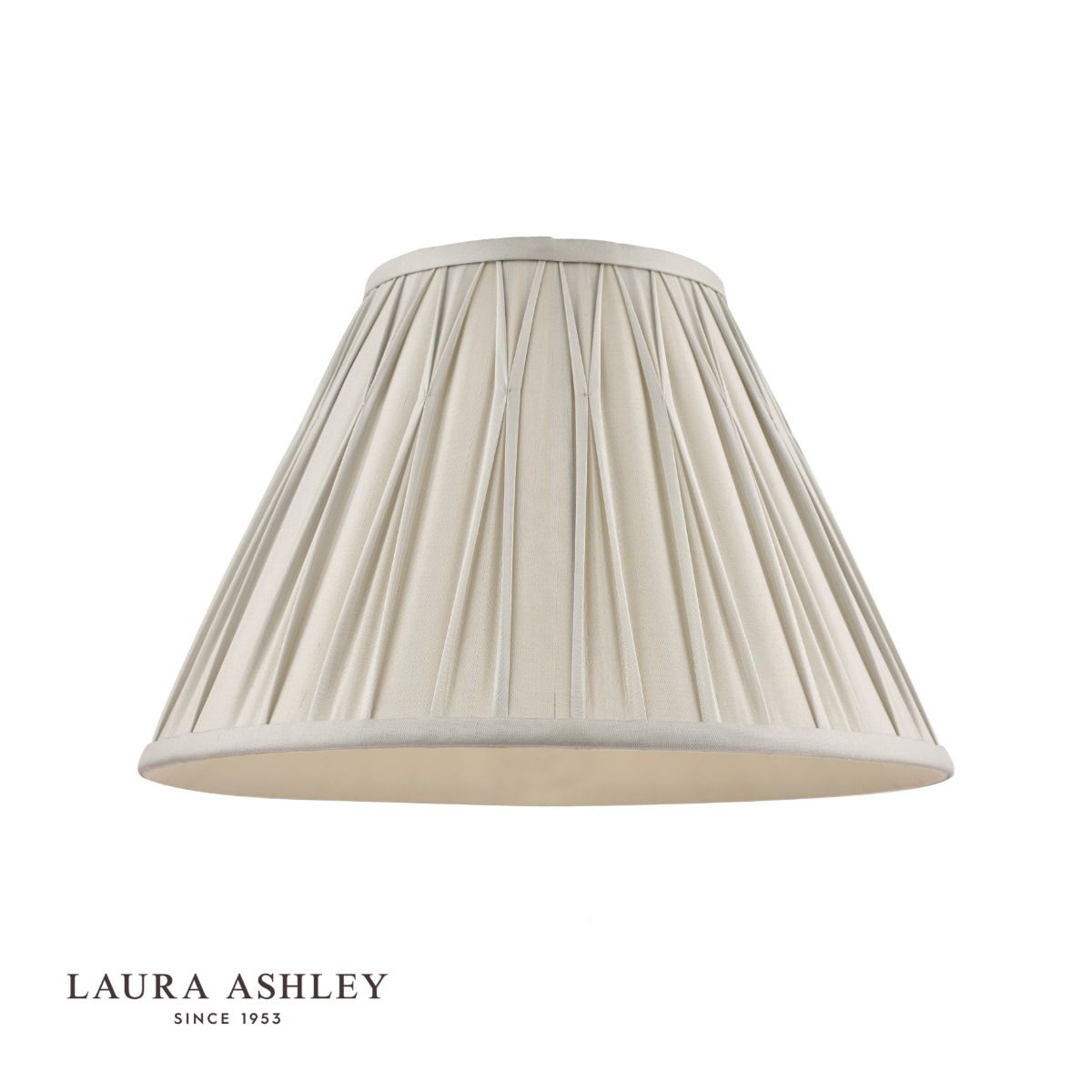 Laura Ashley Fenn Silk Empire Drum Shade Silver 30cm/12 inch