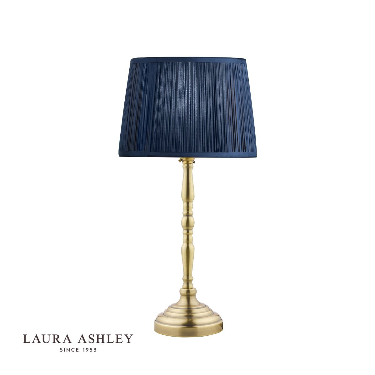 Laura Ashley Corey Antique Brass Candlestick Table Lamp Base Only