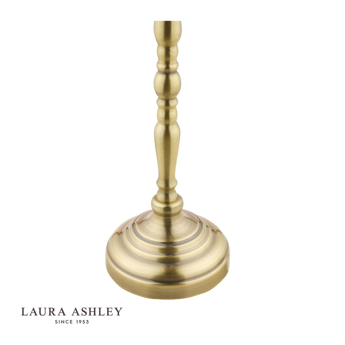 Laura Ashley Corey Antique Brass Candlestick Table Lamp Base Only