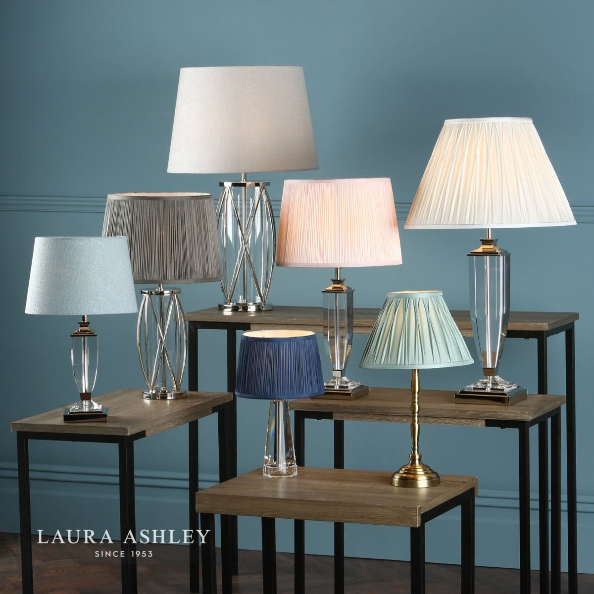 Laura Ashley Corey Antique Brass Candlestick Table Lamp Base Only