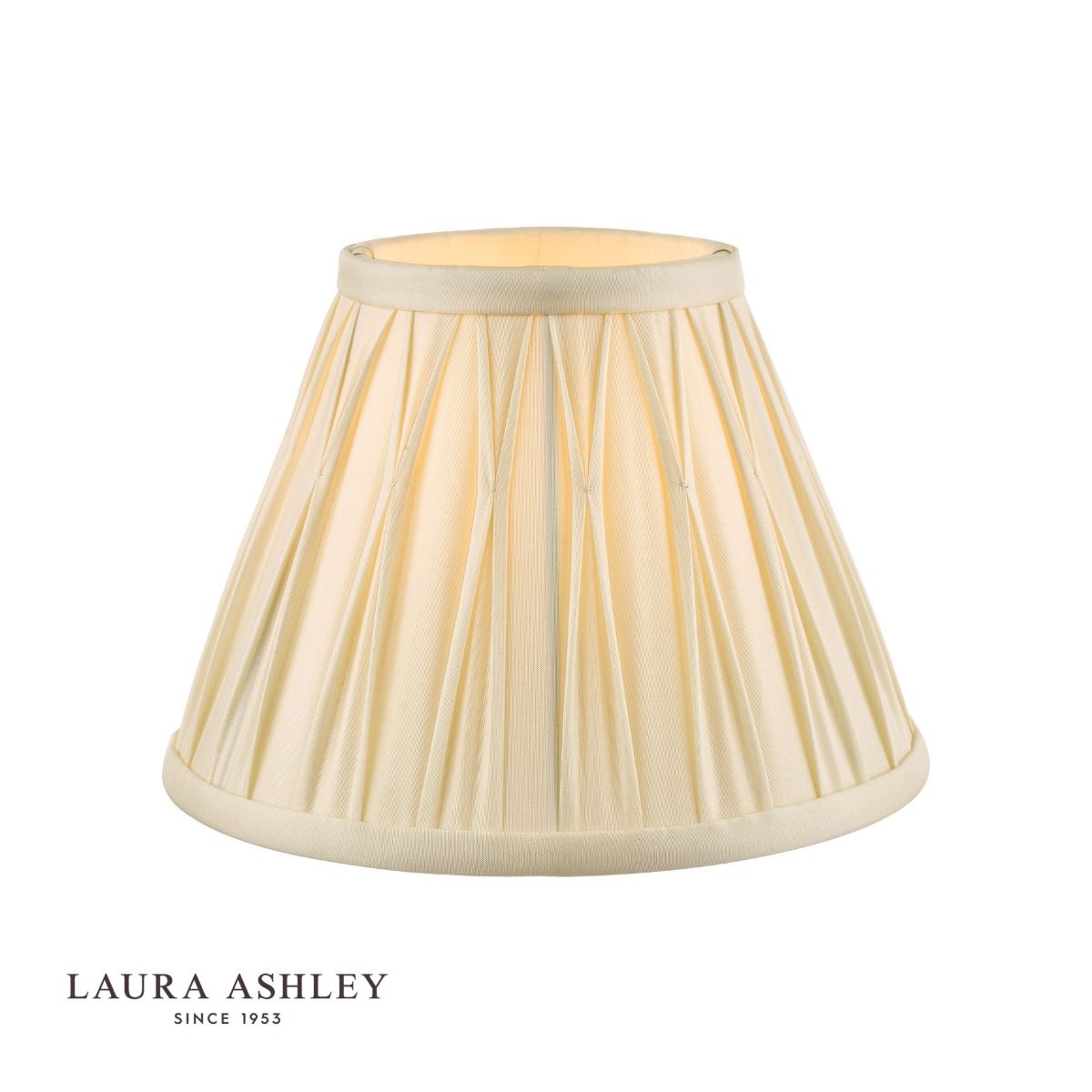 Laura Ashley Fenn Silk Empire Drum Shade Ivory 20cm/8 inch