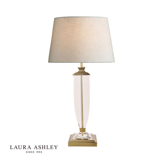Laura Ashley Carson Large Table Lamp Antique Brass & Crystal Base Only