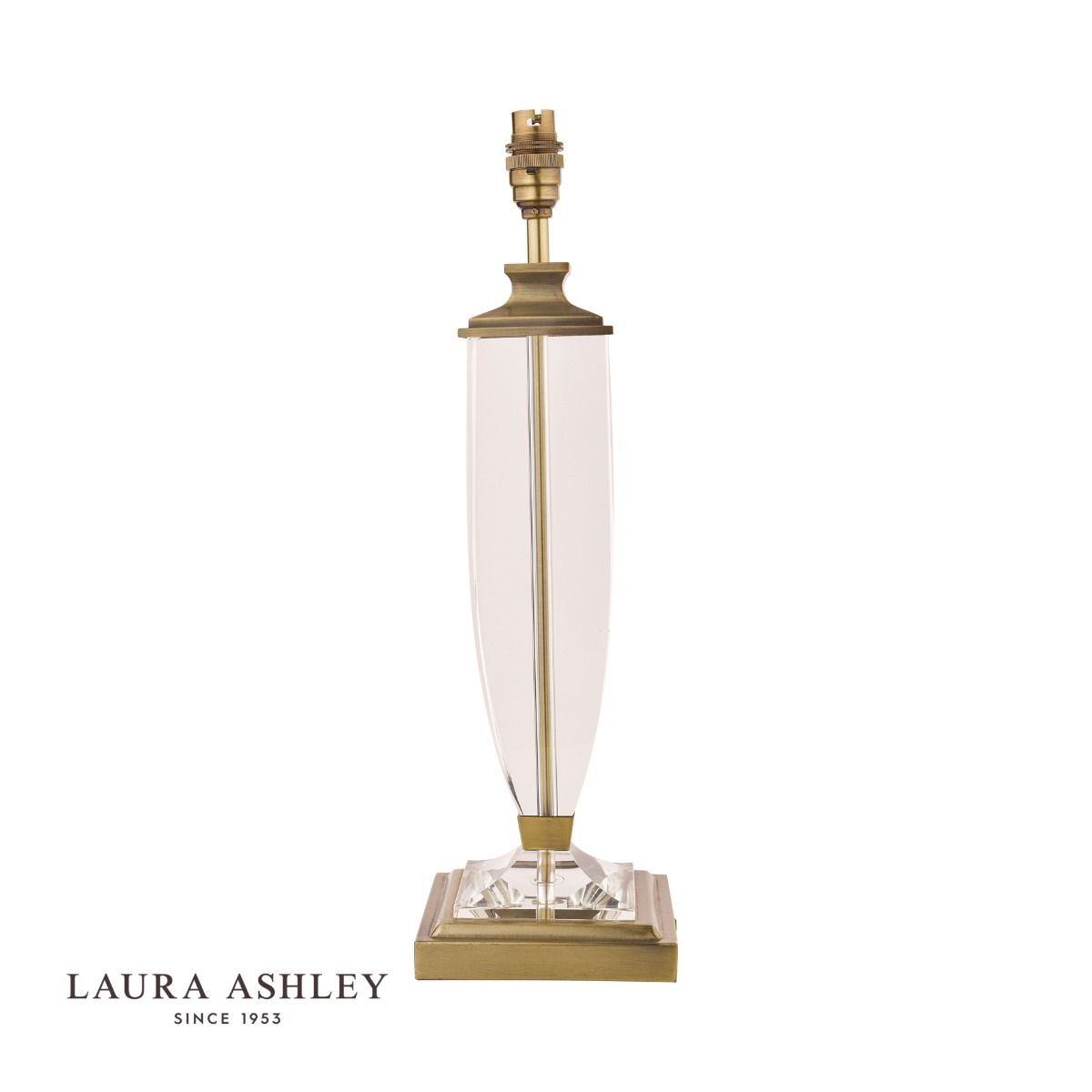 Laura Ashley Carson Large Table Lamp Antique Brass & Crystal Base Only