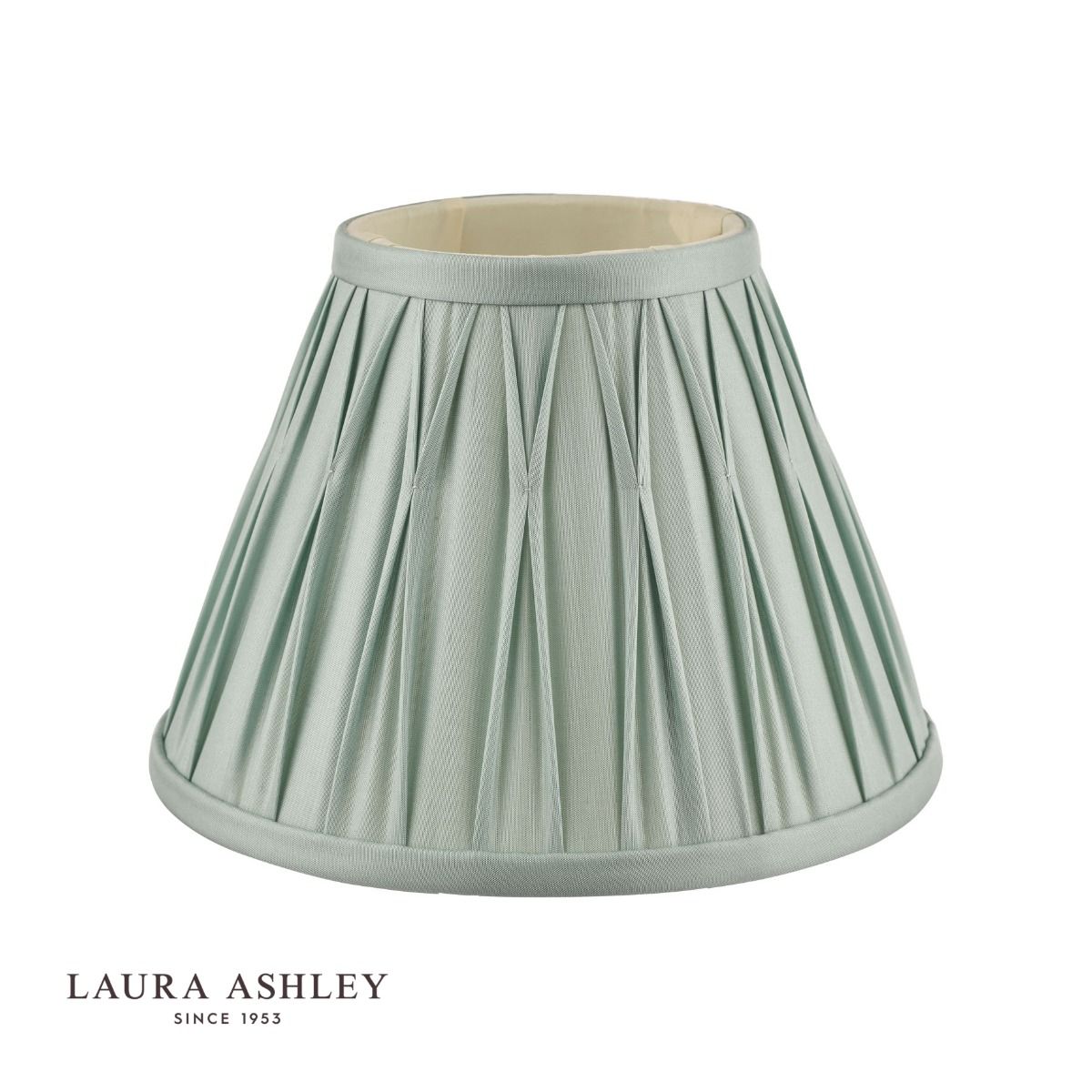Laura Ashley Fenn Silk Empire Drum Shade Duck Egg 20cm/8 inch