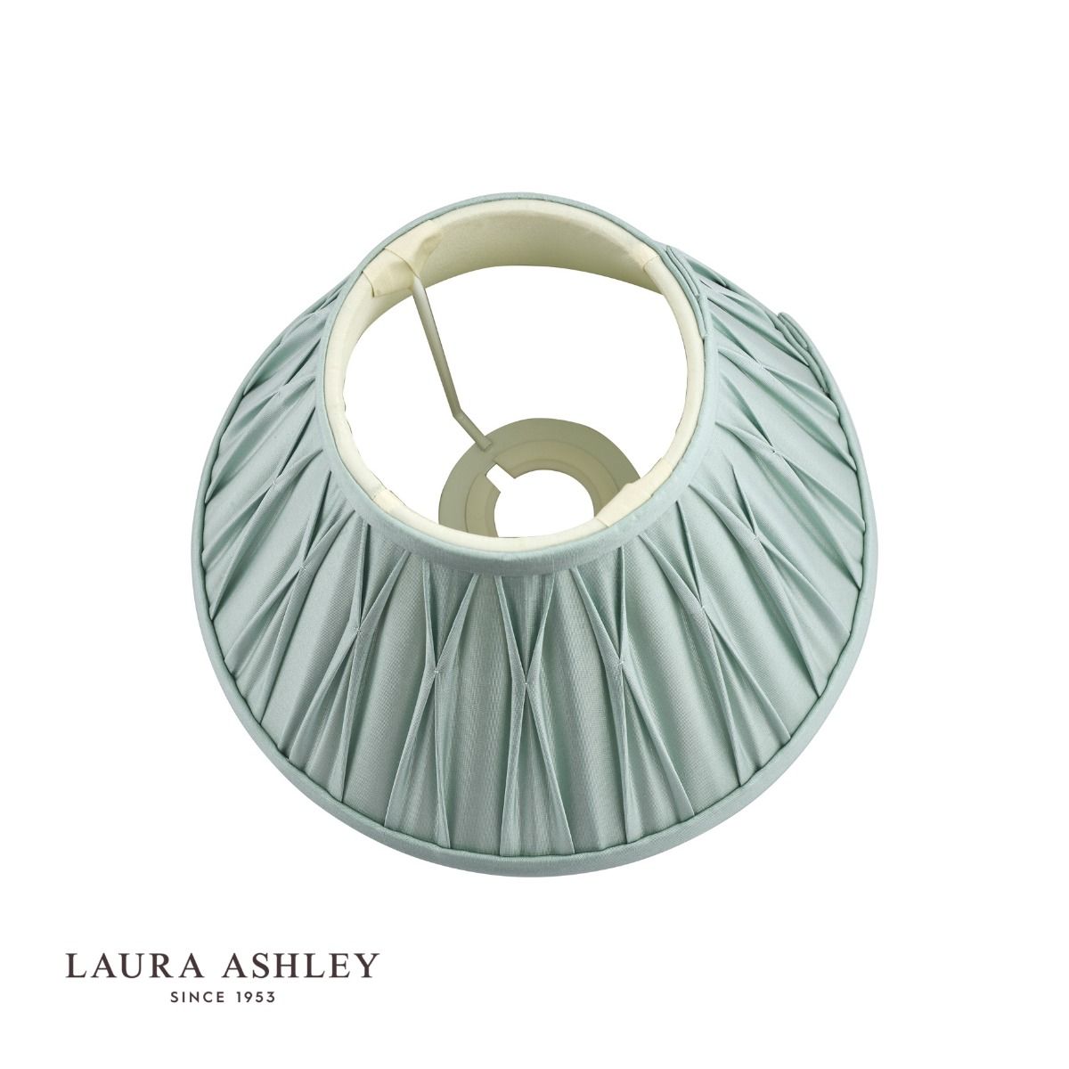 Laura Ashley Fenn Silk Empire Drum Shade Duck Egg 20cm/8 inch