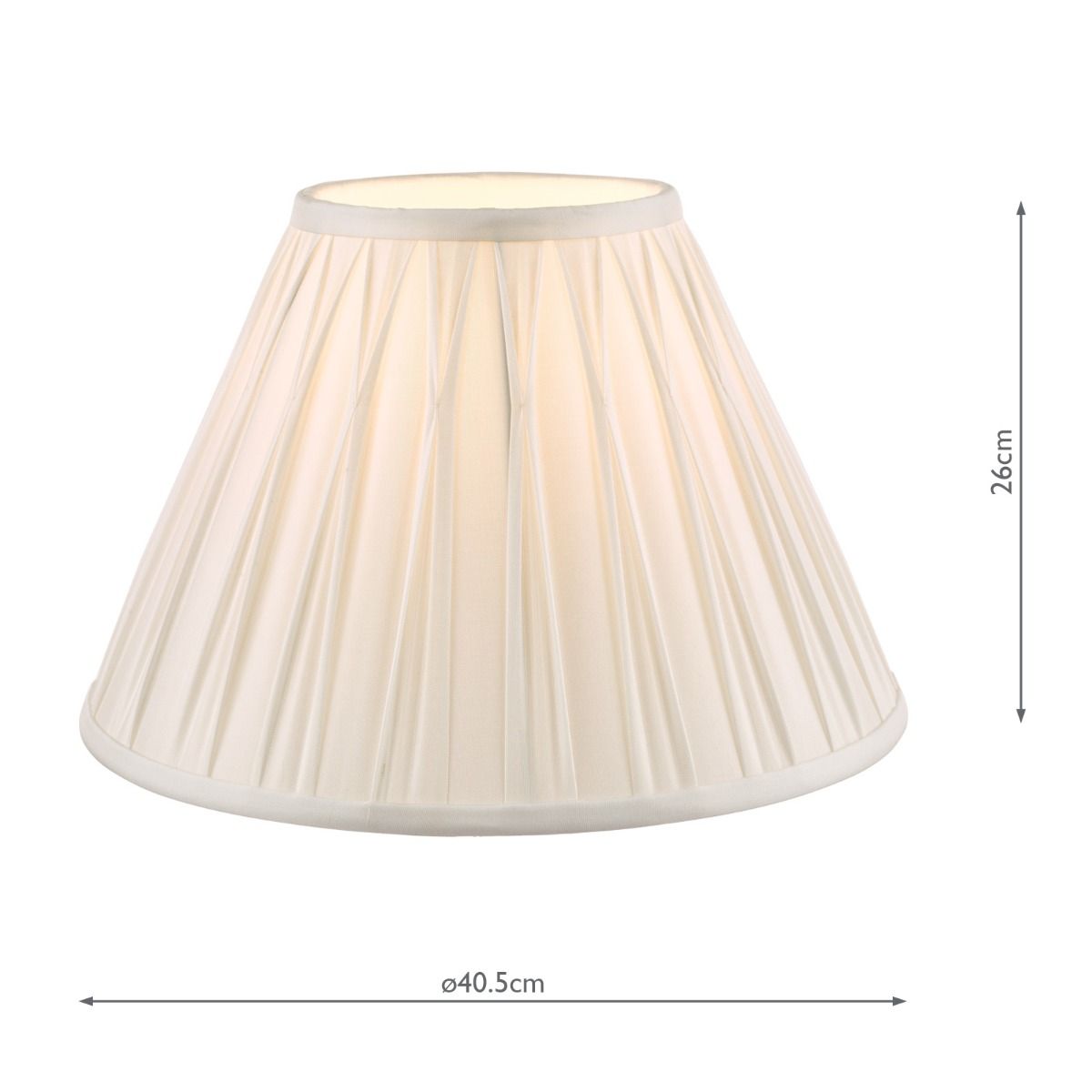 Laura Ashley Fenn Silk Empire Drum Shade White 40cm/16 inch