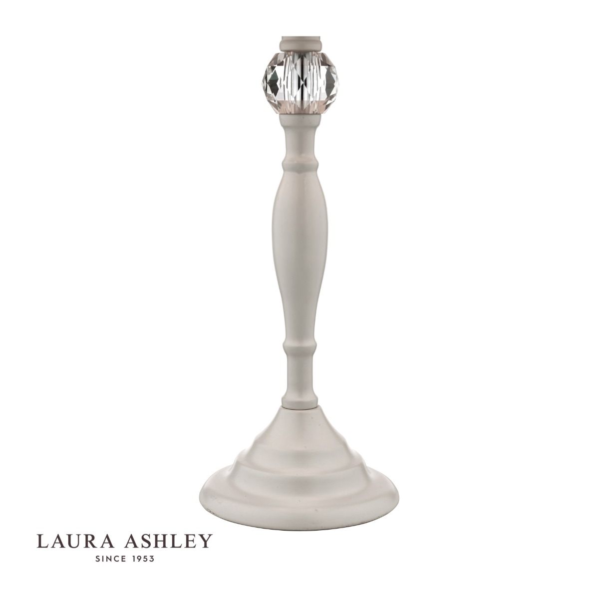 Laura Ashley Ellis Table Lamp Grey With Grey Shade
