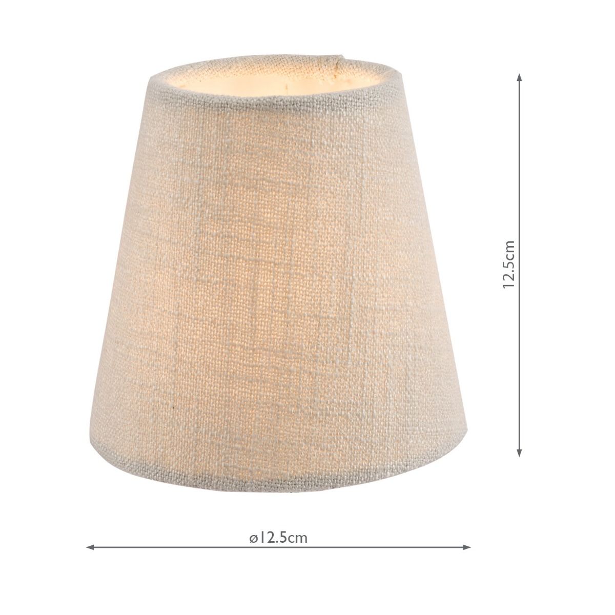 Laura Ashley Bacall Linen Empire Drum Shade Silver 12.5cm/5 inch