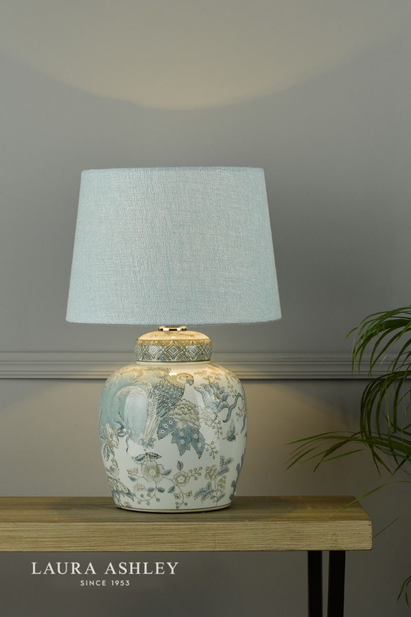 Laura Ashley Elizabeth Ceramic Table Lamp With Bird Print Design Base Only