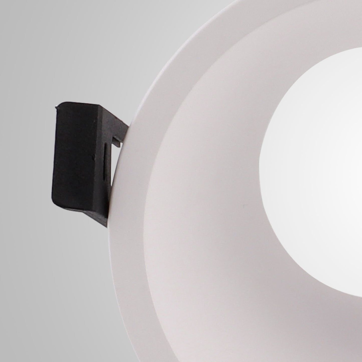 Lamborjini Funnel 45°, 85mm Cut Out, Spotlight Round, 1 x GU10 (Max 12W), White, Lampholder Included by Mantra