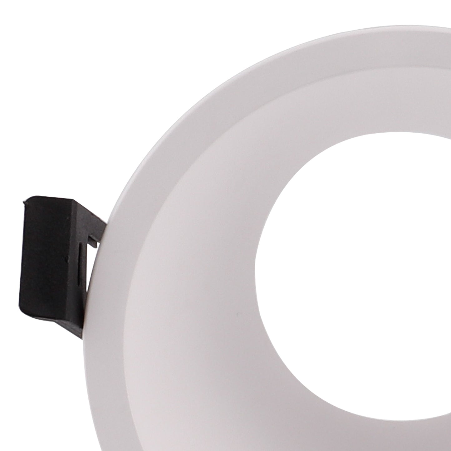 Lamborjini Funnel 45°, 85mm Cut Out, Spotlight Round, 1 x GU10 (Max 12W), White, Lampholder Included by Mantra