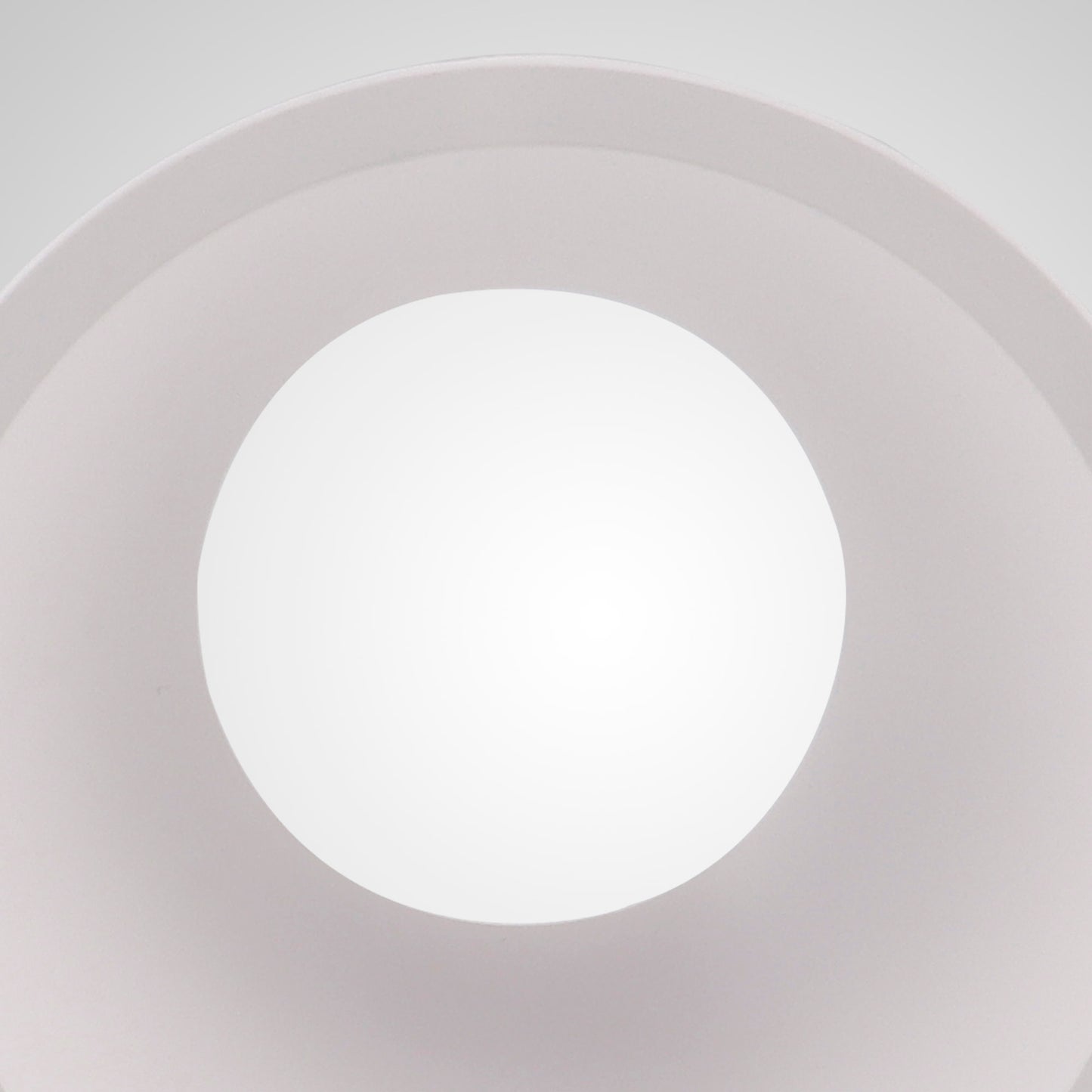 Lamborjini Funnel 45°, 85mm Cut Out, Spotlight Round, 1 x GU10 (Max 12W), White, Lampholder Included by Mantra